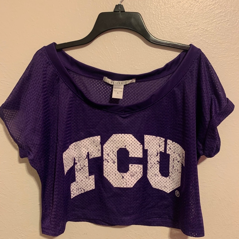 TCU crop top shirt